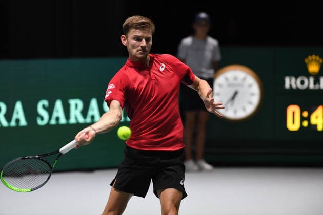 Tennis - Davis Cup Finale 2019 - David Goffin - Belgique TENNIS : Davis Cup Finale - Spain - 18 11 2019 ChrysleneCaillaud Panoramic 