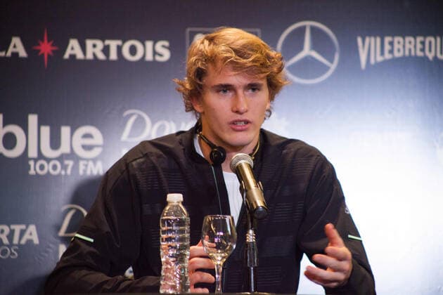 November 18, 2019, Buenos Aires, Federal Capital, Argentina: press conference, PK, Pressekonferenz of Roger Federer and Alexander Zverev after their arrival in Buenos Aires, Argentina. Both players will star in the exhibition match that will take place on Wednesday, November 20 at Parque Roca. In principle, the game was going to be against Juan Martin del Potro, but five days after the show, the Argentine said he would not be able to play because of physical problems. After their stay in Buenos Aires, both the Swiss and the German will tour Latin America in which they will perform in Mexico, Colombia and Chile. Buenos Aires Argentina - ZUMAa179 20191118zapa179001 Copyright: xRobertoxAlmeidaxAveledox November 18, 2019, Buenos Aires, Federal Capital, Argentina: Press Conference of Roger Federer and Alexander Zverev afte - ZUMA9508 95089167st Copyright: xRobertoxAlmeidaxAveledoxviaxwww.imago-images.dex