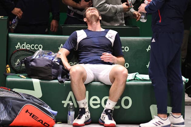 Tennis - Davis Cup Finale 2019 - Andy Murray - Angleterre TENNIS : Davis Cup Finale - Spain - 20 11 2019 ChrysleneCaillaud Panoramic 
