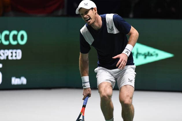 Tennis - Davis Cup Finale 2019 - Andy Murray - Angleterre TENNIS : Davis Cup Finale - Spain - 20 11 2019 ChrysleneCaillaud Panoramic 