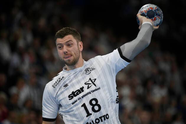 Niclas Ekberg THW Kiel , Handball, Men, THW Kiel vs. HC Motor Saporischja Zaporozhye , Champions League, 9 Matchday, Group Phase, 20 11 19 Kiel Sparkassen Arena Schleswig Holstein Germany