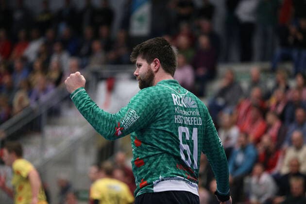 Norman Toth HSG Krefeld 61 GER, Handball, 2 Bundesliga, ASV Hamm Westfalen vs. HSG Krefeld, 20 11 2019 Hamm Copyright: xEibner-Pressefotox xJanxStrohdiekx EP_JSK