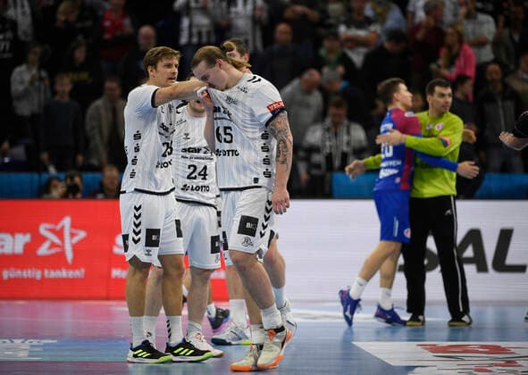 Frustration at THW Kiel, Handball, Men, THW Kiel vs. HC Motor Saporischja Zaporozhye , Champions League, 9 Matchday, Group Phase, 20 11 19 Kiel Sparkassen Arena Schleswig Holstein Germany
