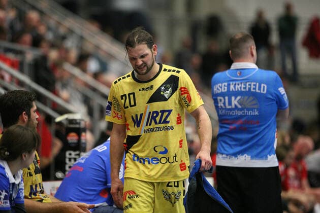 Tim Gentges HSG Krefeld 20 GER, Handball, 2 Bundesliga, ASV Hamm Westfalen vs. HSG Krefeld, 20 11 2019 Hamm Copyright: xEibner-Pressefotox xJanxStrohdiekx EP_JSK