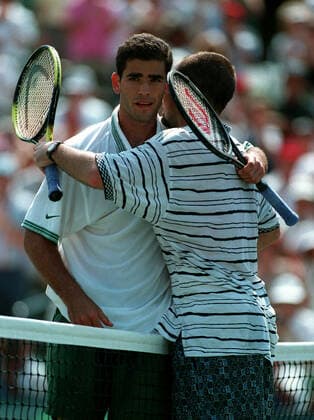 Pete Sampras & Andre Agassi Usa 10 April 1995  Copyright: MaryxEvansxAllstarxStewartxKendall 12438092