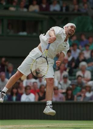 Andre Agassi Wimbledon 05 July 1995  Copyright: MaryxEvansxAllstarxRichardxSellers 12438211