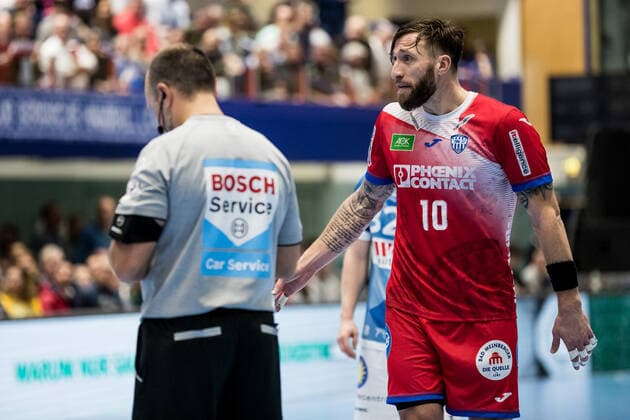 1 Handball Bundesliga Bergischer HC TBV Lemgo Lippe 21 11 2019 Fabian van Olphen 10, TBV Lemgo Lippe , 1 Handball Bundesliga, Bergischer HC TBV Lemgo Lippe, Solingen, Klingenhalle Copyright: xBEAUTIFULxSPORTS Wunderlx