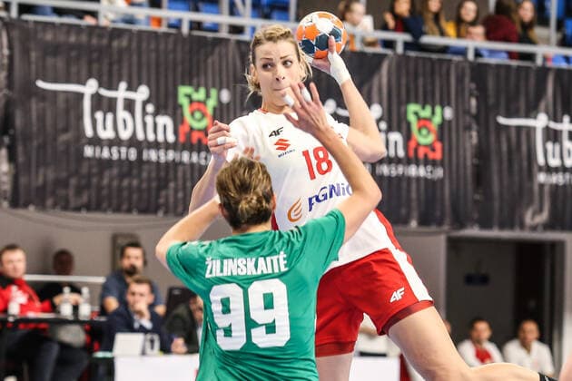 22.11.2019 Lublin Pilka reczna Reprezentacja Polski Kobiet Miedzypanstwowy Turniej 450-lecia Unii Lubelskiej Polska - Litwa N z Aleksandra Zych Foto Adam Starszynski PressFocus 22.11.2019 Lublin Handball Polish Women national team, Nationalteam International Tournament 450th Anniversary of Lublin Union Poland - Lithuania Aleksandra Zych Credit Adam Starszynski PressFocus NEWSPIX.PL --- Newspix.pl  20191122PF_AS284