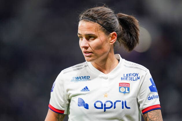 LYON, FRANCE - NOVEMBER 16: Dzsenifer Marozsan of Olympique Lyonnais during the Division 1 Feminine football match between Olympique Lyonnais and Paris St. Germain at Groupama Stadium on November 16, 2019 in Lyon, France (Photo by Daniela Porcelli SPP) Olympique Lyonnais vs Paris St. Germain - Division 1 Feminine 