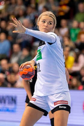 Stuttgart, Germany 21 November 2019 EHF Women Test match Germany vs. Montenegro Evgenija Minevskaja Germany Brest Stuttgart Scharrena Germany