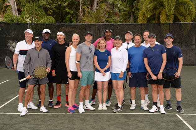 BOCA RATON, FL - NOVEMBER 22: Seal, Gavin Rossdale, Helio Castroneves, Scott Foley, Luke Jensen, Kevin McKidd, Chris Evert, Martina Navratilova, Rennae Stubbs, Carson Kressley, Seal, Lisa Lesley, Jon Lovitz and Shawn Hatosy attend the Chris Evert Raymond James Pro-Celebrity Tennis Classic Pro-Am at the Boca Raton Resort & Spa on November 22, 2019 in Boca Raton Florida. Copyright: xmpi04x BOCA RATON, FL - NOVEMBER 22: Seal, Gavin Rossdale, Helio Castroneves, Scott Foley, Luke Jensen, Kevin McKidd, Chris Ev - ZUMA9515 95153584st Copyright: xmpi04xviaxwww.imago-images.dex