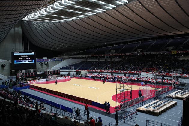 ?General view of Yoyogi National Stadium, NOVEMBER 23, 2019 - Handball : Japan Cup 2019 Shibuya (Women) at Yoyogi 1st Gymnasium, Tokyo, Japan. Noxthirdxpartyxsales  (117169288)