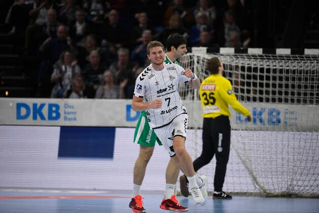 Magnus Landin Jacobsen THW Kiel, 7 , Handball Bundesliga, Liqui Moly HBL, Men, 14 Matchday, THW Kiel vs SC DHfK Leipzig, 24 11 19 Kiel Sparkassen Arena Schleswig Holstein Germany