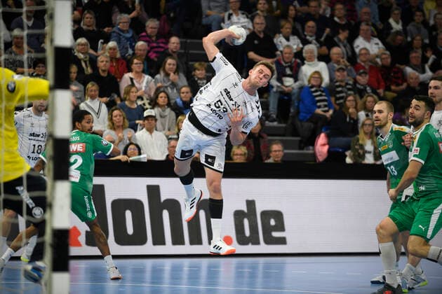 Nikola Bilyk THW Kiel, 53 , Handball Bundesliga, Liqui Moly HBL, Men, 14 Matchday, THW Kiel vs SC DHfK Leipzig, 24 11 19 Kiel Sparkassen Arena Schleswig Holstein Germany
