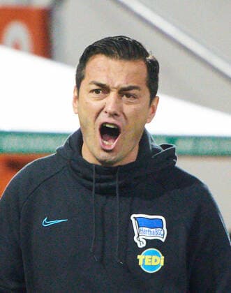 Football Augsburg-Berlin , Augsburg, November 24, 2019. Ante COVIC, Hertha headcoach, team manager, FC AUGSBURG - HERTHA BSC BERLIN - DFL REGULATIONS PROHIBIT ANY USE OF PHOTOGRAPHS as IMAGE SEQUENCES and or QUASI-VIDEO - 1.German Soccer League , Augsburg, November 24, 2019. Season 2019 2020, matchday 12,