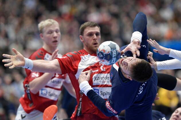 CL Mens Handball Aalborg Handball Paris Saint Germain in Jutlander Bank Arena in Aalborg on Sunday, November 24, 2019, Aalborg Denmark,  Copyright: RenexSchützex cop106 spdk20191124-173157-L