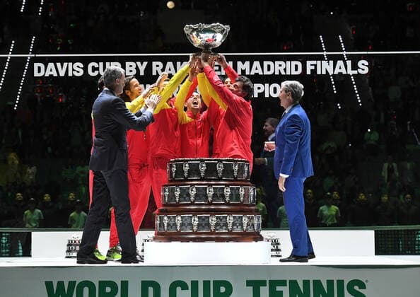 Tennis - Davis Cup Finale 2019 - Victoire del espagne - Rafael Nadal TENNIS : Davis Cup Finale - Spain - 24 11 2019 ChrysleneCaillaud Panoramic 