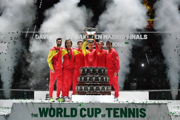 Tennis - Davis Cup Finale 2019 - Victoire del espagne - Rafael Nadal TENNIS : Davis Cup Finale - Spain - 24 11 2019 ChrysleneCaillaud Panoramic 