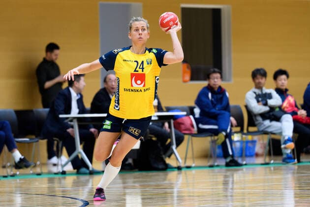 191126 Nathalie Hagman of Sweden during a friendly game between Sweden and Norway on November 26, 2019 in Fukuoka Photo Ludvig Thunman BILDBYRAN code LT 35682 bbeng handball women handball ladies sweden sweden norway training match practice game friendly game match,  Copyright: LUDVIGxTHUNMAN BB191126LT021