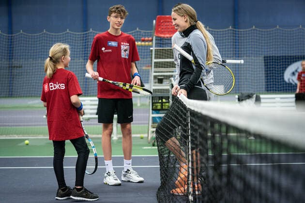 Caroline Wozniacki after a game of tennis with Sebastian and Jasmin at 15 and 13 years, at KBs tennis courts at Frederiksberg, Tuesday 26 November 2019, Copenhagen Denmark,  Copyright: RitzauxScanpix NielsxChristianxVilmannx cop102 spdk20191126-121231-L