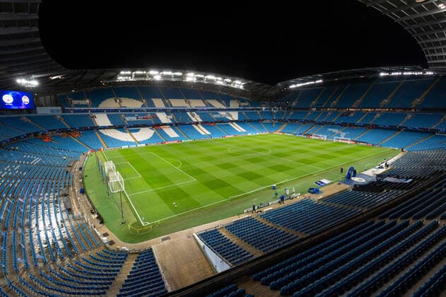 Manchester City v Shakhtar Donetsk UEFA Champions League A general view of inside the stadium before the UEFA Champions League match at the Etihad Stadium, Manchester Content Not Available For UK Newspapers Copyright: xRussellxHartx FIL-13903-0002