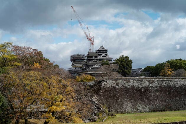 Kumamoto castle The Danish womens national team participates in the handball World Cup, played in the Japanese city of Kumamoto between November 30 and December 15, Thursday, November 28, 2019, Kumamoto Denmark,  Copyright: BoxAmstrupx cop222 spdk20191128-092429-L