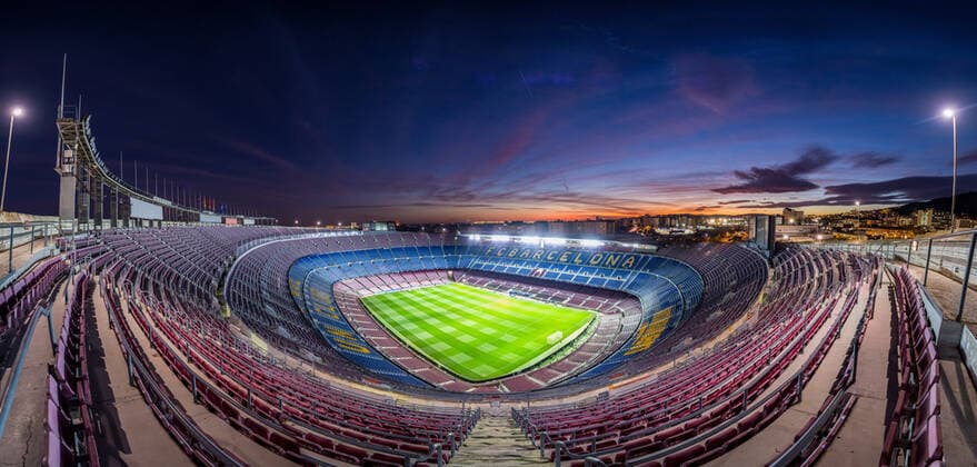 Soccer UEFA Champions League 5 Matchday, FC Barcelona Borussia Dortmund on 27 11 2019 at Camp Nou in Barcelona Stadium Overview, Depositors, Features, General, Floodlights, UEFA REGULATIONS PROHIBIT ANY USE OF PHOTOGRAPHS AS IMAGE SEQUENCES AND OR QUASI VIDEO Copyright: xKirchner ChristopherxNeundorfx