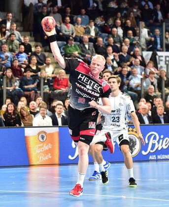 28 11 2019 Handball 1 Bundesliga Liqui Moly HBL Season 2019 2020 15 Matchday HC Erlangen Nuremberg Metropolitan Region HCE THW Kiel OGo Sebastian Firnhaber 18, HC Erlangen HCE