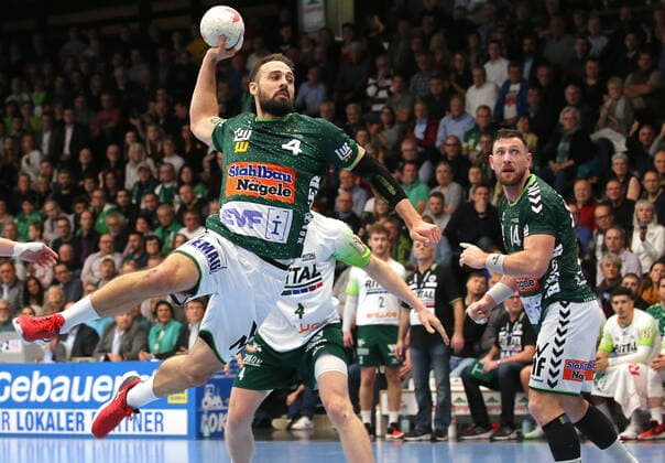BAU 28 11 2019 Göppingen Handball Fresh On Göppingen vs. HSG Wetzlar, Tim Kneule Göppingen, top