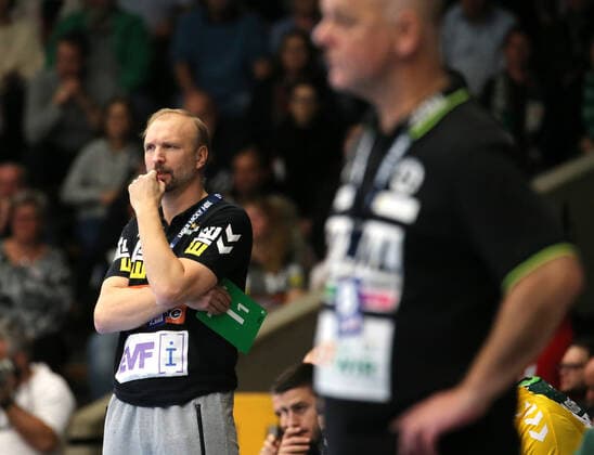 BAU 28 11 2019 Göppingen Handball Frisch Auf Göppingen vs. HSG Wetzlar, coach Hartmut Mayerhoffer Göppingen
