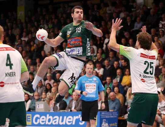 BAU 28 11 2019 Göppingen Handball Fresh On Göppingen vs. HSG Wetzlar, Ivan Sliskovic Göppingen, top