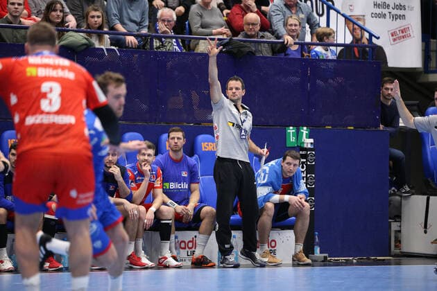 Matthias Flohr Co Trainer HBW Balingen Weilstetten GER, Handball, 1 Bundesliga, TBV Lemgo Lippe against HBW Balingen Weilstetten, 28 11 2019 Lemgo Copyright: xStrohdiekx Eibner-Pressefotox EP_jsk