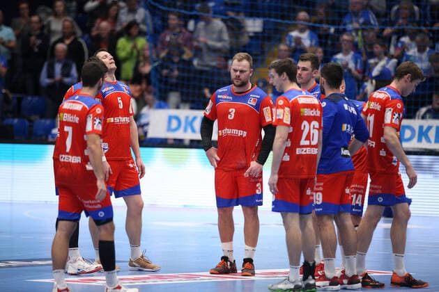 Disappointment at HBW Balingen Weilstetten GER, Handball, 1 Bundesliga, TBV Lemgo Lippe against HBW Balingen Weilstetten, 28 11 2019 Lemgo Copyright: xStrohdiekx Eibner-Pressefotox EP_jsk