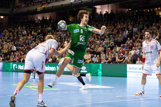 Jacob Tandrup Holm 6 Fuechse, Fuechse Berlin vs MT Melsungen, 28 11 19, GER, Berlin, 28 11 19, HBL, Fuechse Berlin vs MT Melsungen, Berlin Copyright: xUwexKoch xEibner-Pressefotox EP_ukh