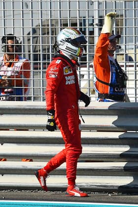 29 11 2019, xekx, Motorsport FIA , Formula 1 Abu Dhabi Grand Prix 2019 emspor, Sebastian Vettel Ferrari Accident Free Practice DFL DFB REGULATIONS PROHIBIT ANY USE OF PHOTOGRAPHS as IMAGE SEQUENCES and or QUASI VIDEO Abu Dhabi eel-fotografie Eberhard Krieger
