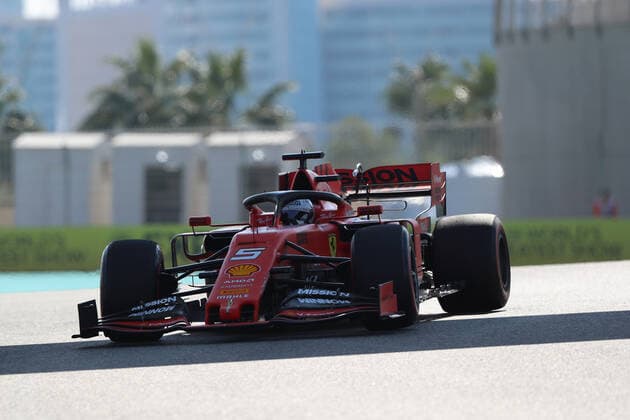 Sebastian Vettel, Scuderia Ferrari, formula 1 GP, Abu Dhabi, Yas Marina Circuit, UAE, 29 11 2019 Photo mspb Jean Petin Sebastian Vettel, formula 1 GP, Abu Dhabi, Yas Marina Circuit,