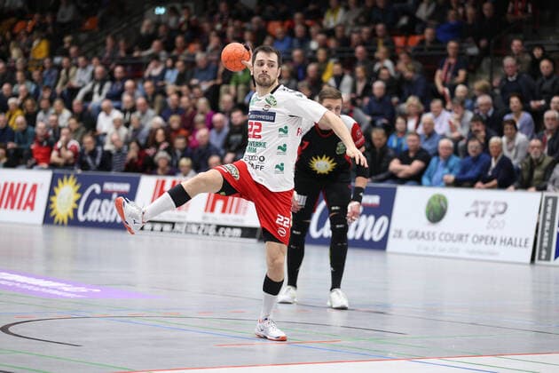Vyron Papadopoulos ASV Hamm Westfalen 22 GER, Handball, 2 Bundesliga, TuS N Luebbecke vs. ASV Hamm Westfalen, 29 11 2019 Luebbecke Copyright: xStrohdiekx Eibner-Pressefotox EP_jsk