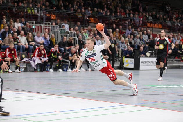 Jan von Boenigk ASV Hamm Westfalen 95 GER, Handball, 2 Bundesliga, TuS N Luebbecke vs. ASV Hamm Westfalen, 29 11 2019 Luebbecke Copyright: xStrohdiekx Eibner-Pressefotox EP_jsk