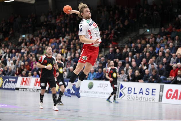 Marten Franke ASV Hamm Westfalen 55 GER, Handball, 2 Bundesliga, TuS N Luebbecke vs. ASV Hamm Westfalen, 29 11 2019 Luebbecke Copyright: xStrohdiekx Eibner-Pressefotox EP_jsk