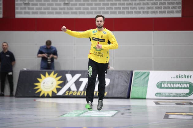 Felix Storbeck ASV Hamm Westfalen 1 GER, Handball, 2 Bundesliga, TuS N Luebbecke against ASV Hamm Westfalen, 29 11 2019 Luebbecke Copyright: xStrohdiekx Eibner-Pressefotox EP_jsk