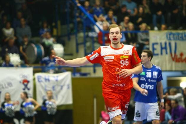 Tim Zechel Essen Handball 2 League 2019 20 EHV Aue TuSEM Essen 34 28 am 29 11 2019 EHV Aue TuSEM Essen