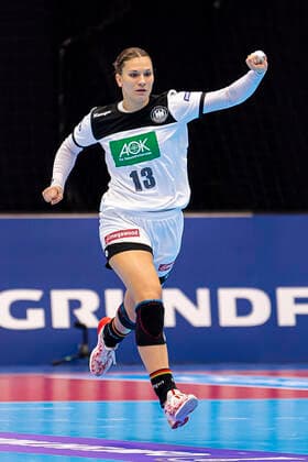 Handball, Women WM 2019, preliminary round, group B, 1 matchday , Germany Brazil Julia Behnke Germany Rostov Don Jubel Freude Emotion Yamaga City Overall Gymnasium Kumamoto Japan