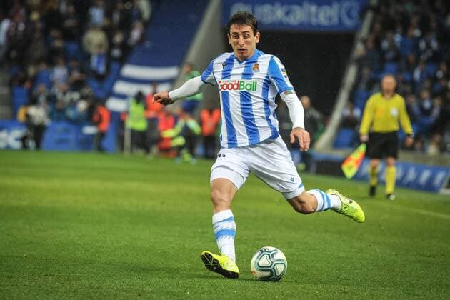 Mikel Oyarzabal of Real Sociedad reacts during the Spanish league football match between Real Sociedad and Eibar at the Reale Arena Stadium on 30 November 2019 in San Sebastian, Spain Cordon Press,  xJosexIgnacioxUnanuex xRealxSociedadxvsxEibarx