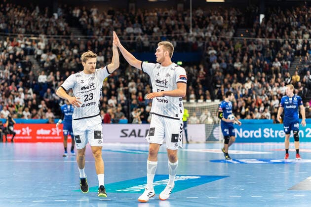 THW Kiel Montpellier HB on 30 11 2019 Rune Dahmke 23, THW Kiel , Nikola Bilyk 53, THW Kiel , THW Kiel Montpellier HB in the VELUX EHF Champions League, Group B on 10 Matchday in the Sparkassen Arena Kiel on 30 11 2019 Copyright: xBEAUTIFULxSPORTS Angenendtx
