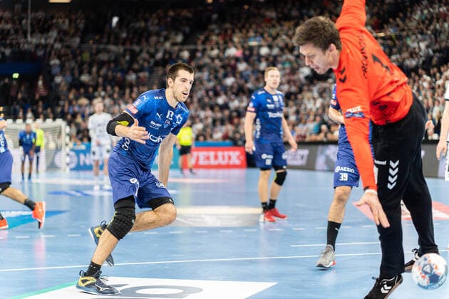 THW Kiel Montpellier HB on 30 11 2019 Julien Bos 13, Montpellier Handball , Niklas Landin Jacobsen 1, THW Kiel THW Kiel Montpellier HB in the VELUX EHF Champions League, Group B on 10 Matchday in the Sparkassen Arena Kiel on 30 11 2019 Copyright: xBEAUTIFULxSPORTS Angenendtx