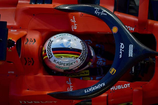 Sebastian Vettel, Scuderia Ferrari, formula 1 GP, Abu Dhabi, Yas Marina Circuit, UAE, 30 11 2019 Photo mspb Jerry Andre Sebastian Vettel, formula 1 GP, Abu Dhabi, Yas Marina Circuit,