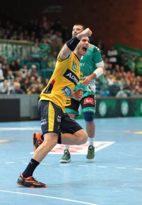 Uwe Gensheimer Rhein Neckar Loewen 3 GER, Handball, 1 Bundesliga, TSV GWD Minden against Rhein Neckar Loewen, 30 11 2019 Minden Copyright: xStrohdiekx Eibner-Pressefotox EP_jsk