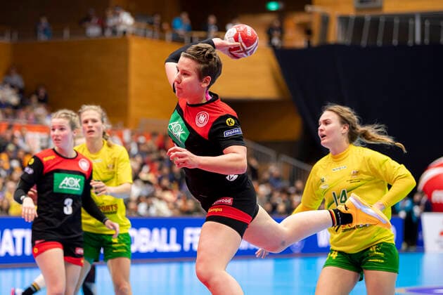 Handball, Women WM 2019, preliminary round, group B, 2 matchday , Australia Germany Alina Grijseels Germany Dortmund Yamaga City Overall Gymnasium Kumamoto Japan