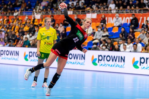 Handball, Women WM 2019, preliminary round, group B, 2 matchday , Australia Germany Evgenija Minevskaja Germany Brest Yamaga City Overall Gymnasium Kumamoto Japan