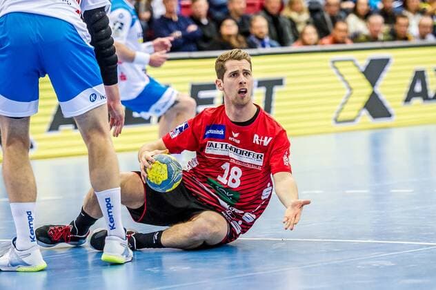 Terwolbeck, Alexander HSG Nordhorn Lingen 18 TVB 1898 Stuttgart HSG Nordhorn Lingen HBL LIQUI MOLY 1 Handball BundesligaSCHARRena Stuttgart Baden Wuerttemberg Germany 01 12 19 Handball 15 Spieltag , Baden Wuerttemberg Germany